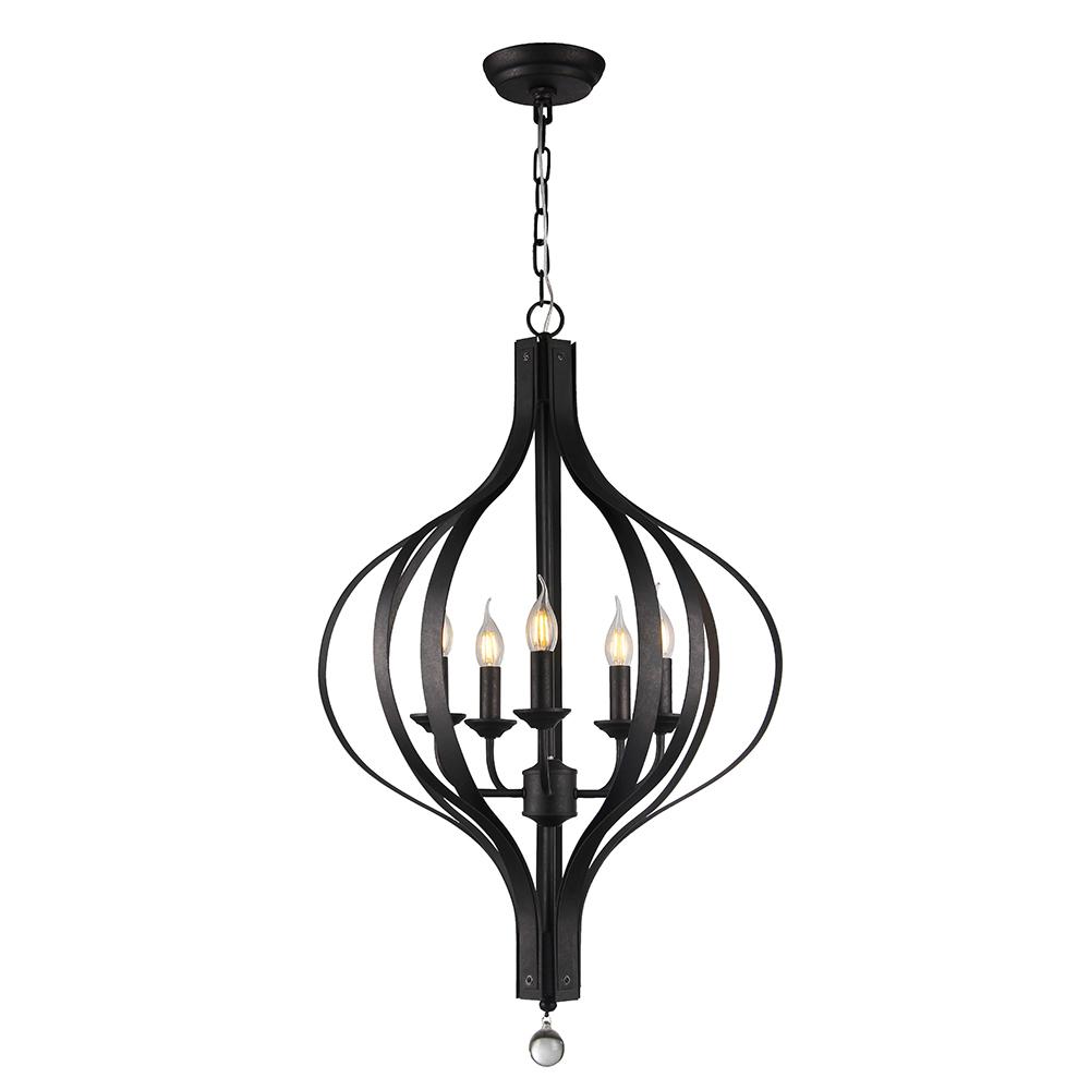 Warehouse Of Tiffany Anzola 5 Light Antique Bronze Pendant Warehouse Of Tiffany Anzola 5 Light Antique Bronze Pendant
