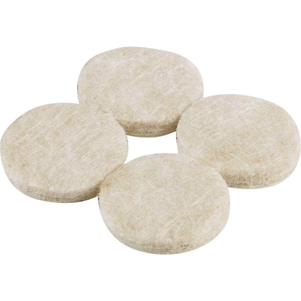 Shepherd 1 In Heavy Duty Self Adhesive Felt Pads 48 Per Pack 9972 Beige Heavy Duty Self Adhesive Felt Pads