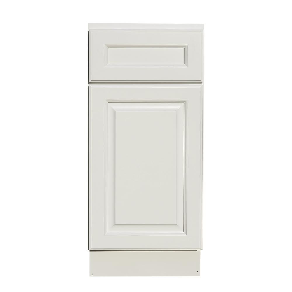 White 18 24 Kitchen Cabinets The Home Depot La Newport Assembled 21x34 5x24 In Base Cabinet With 1 Door And