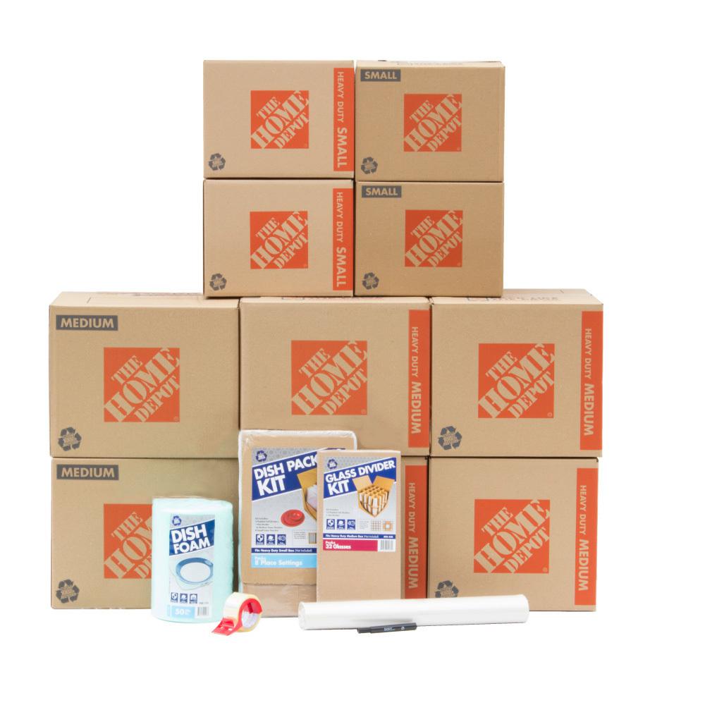 The Home Depot 10 Box Kitchen Moving Box Kit Hdk1 The Home Depot