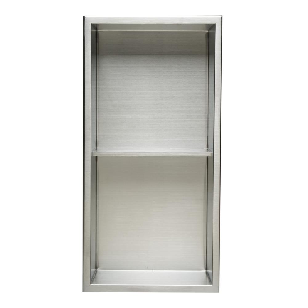 Alfi Brand 12 In X 24 4 Niche Brushed Stainless Steel