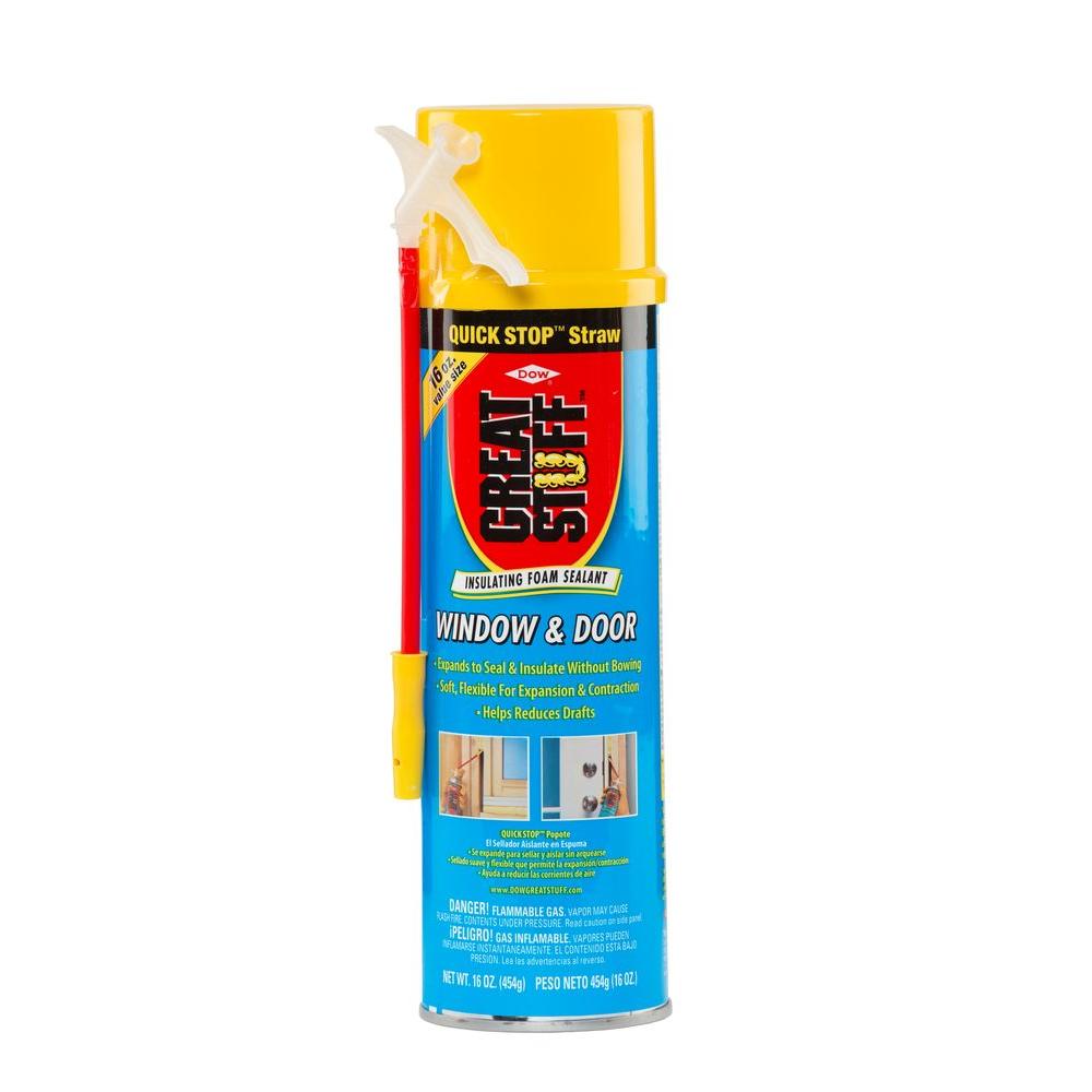 Great Stuff 16 Oz Window And Door Insulating Foam Sealant With Quick Stop Straw