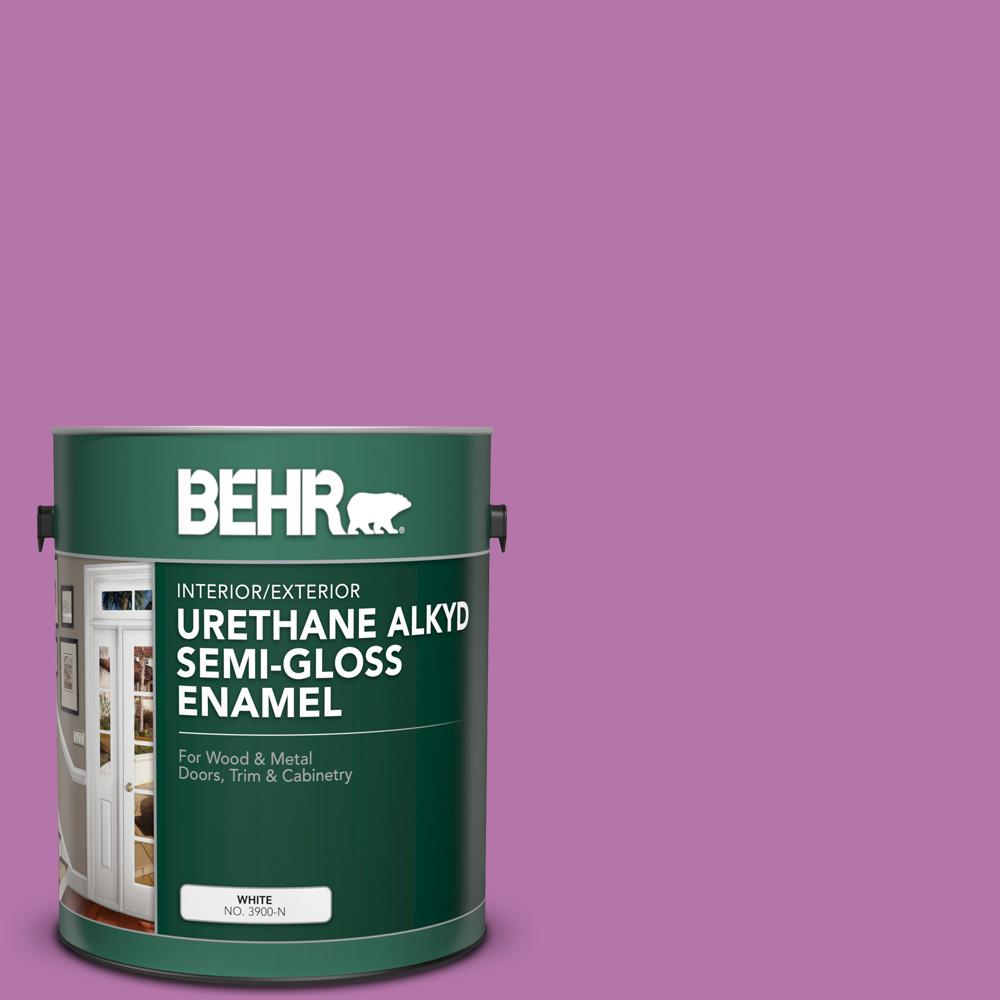 BEHR 1 gal. P1105A Eccentric Magenta Urethane Alkyd Semi