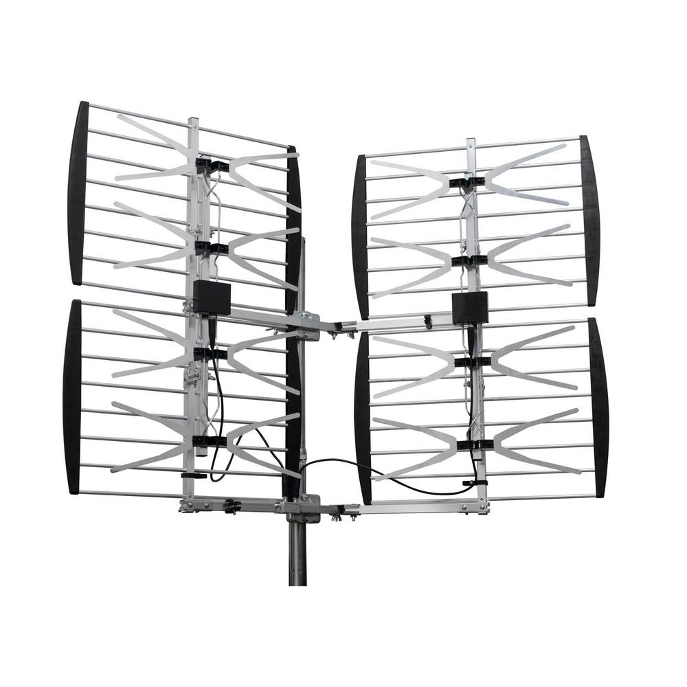 8 BAY MULTI-DIRECTIONAL VHF UHF OUTDOOR HD TV ANTENNA OVER THE AIR OTA 8BAY OTA