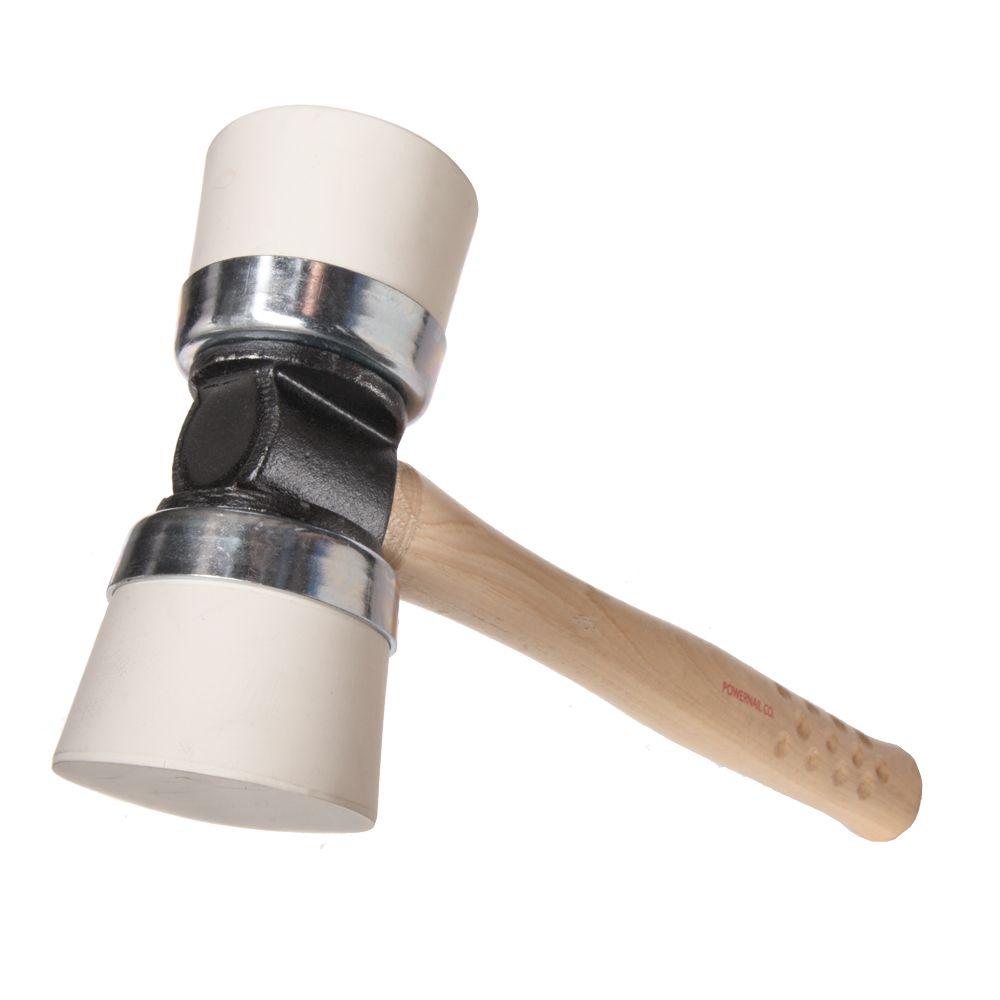POWERNAIL 3 DoubleCap White Mallet3WW The Home Depot