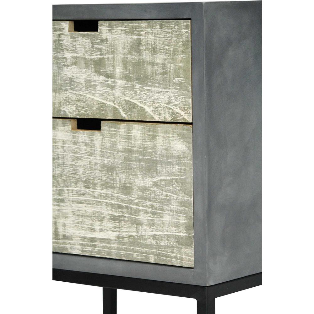 Shelly Embled 22 In X 14 Distressed Gray Iron Accent Storage Cabinet With 2 Wood Drawers Shelly Embled 22 In X 14 Distressed Gray Iron Accent Storage Cabinet With 2 Wood Drawers