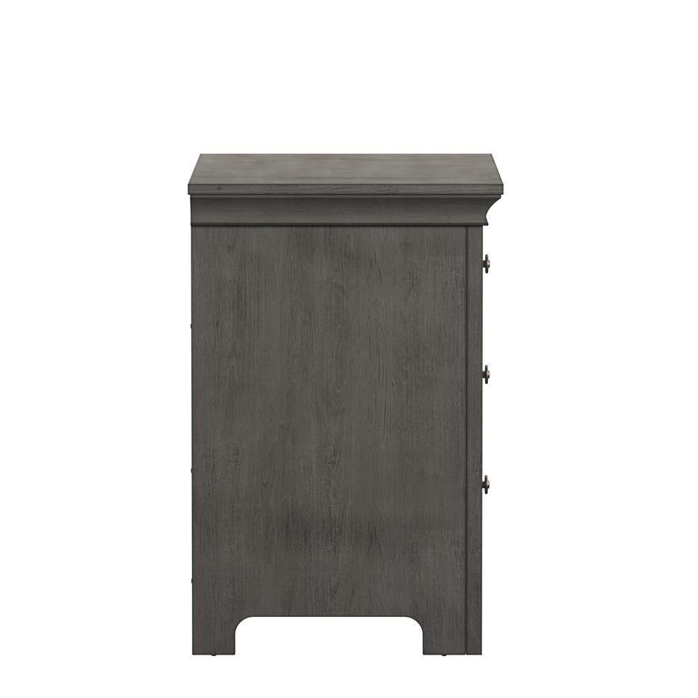 Wood Elegant Night Stand W/2 Drawer Storage Shelf End Table Black