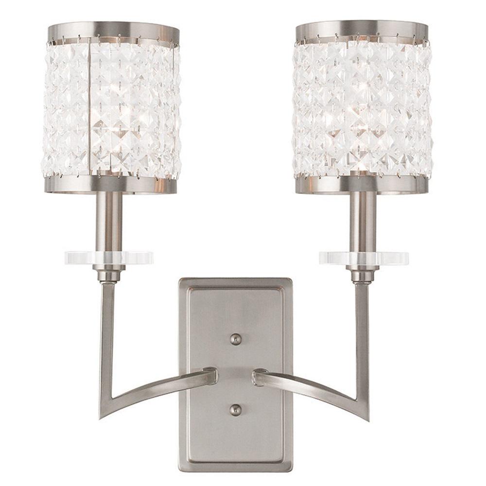 Livex Lighting Grammercy 2 Light Brushed Nickel Wall Sconce