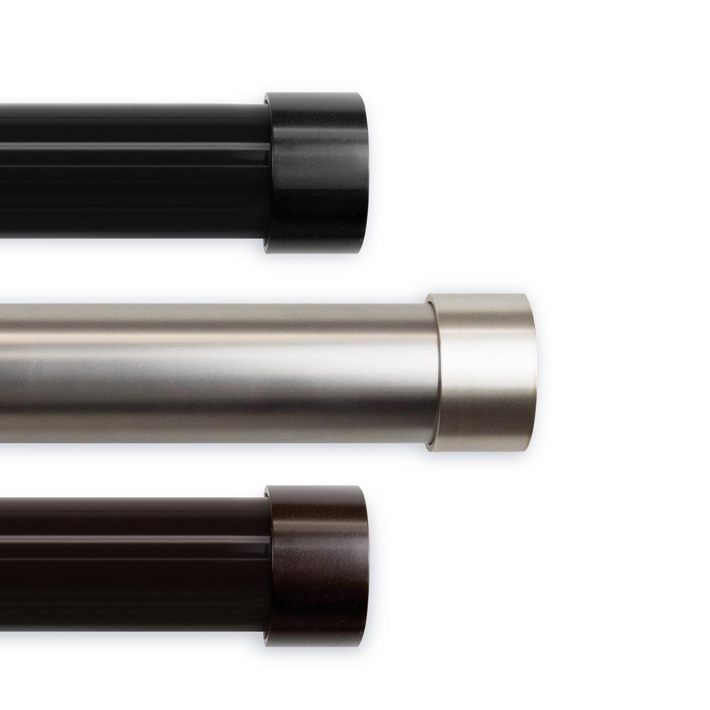 Rod Desyne 1 5 In Cap 165 In 215 In Single Curtain Rod Set In