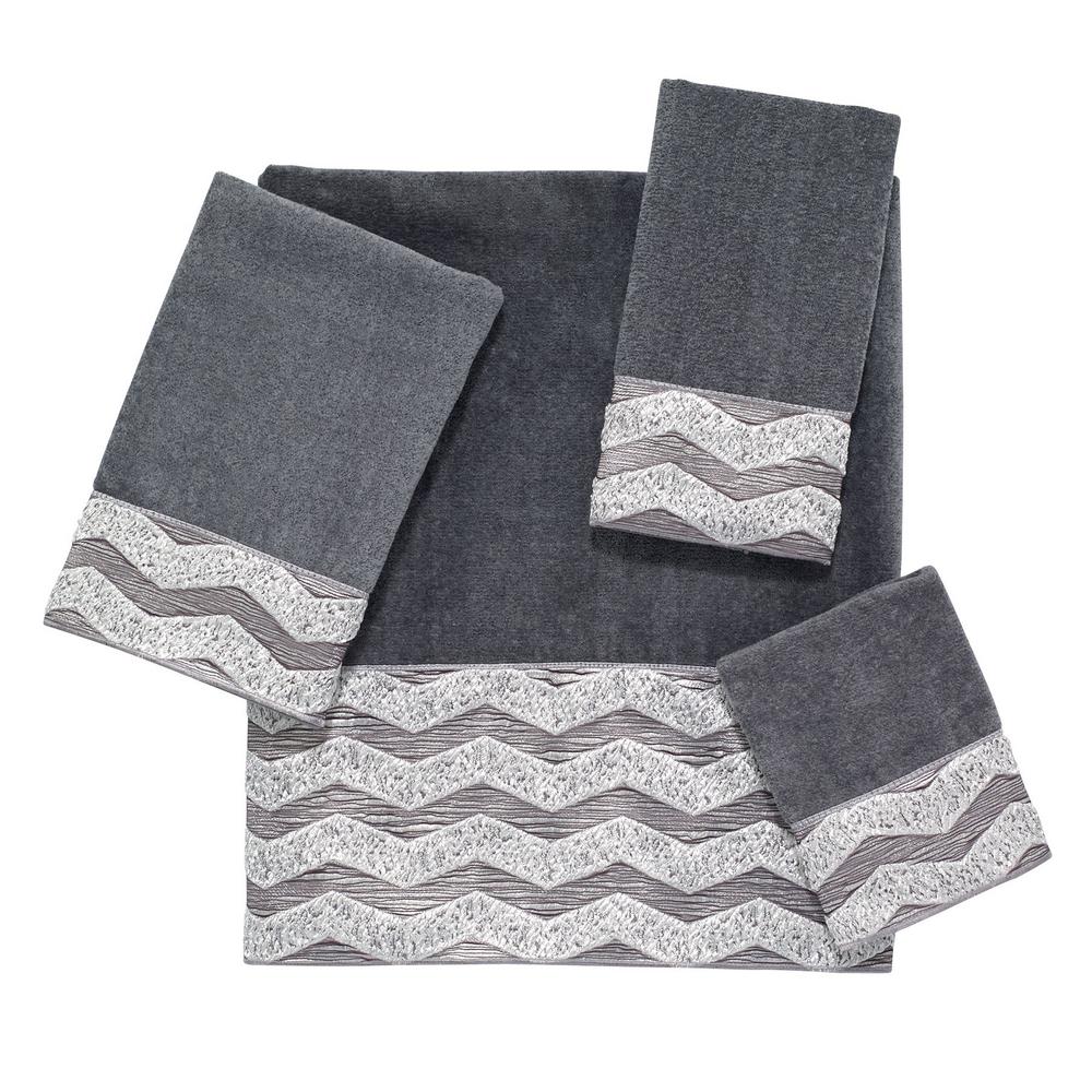 Avanti Linens Chevron Galaxy 4-Piece Bath Towel Set In Nickel-038496 ...