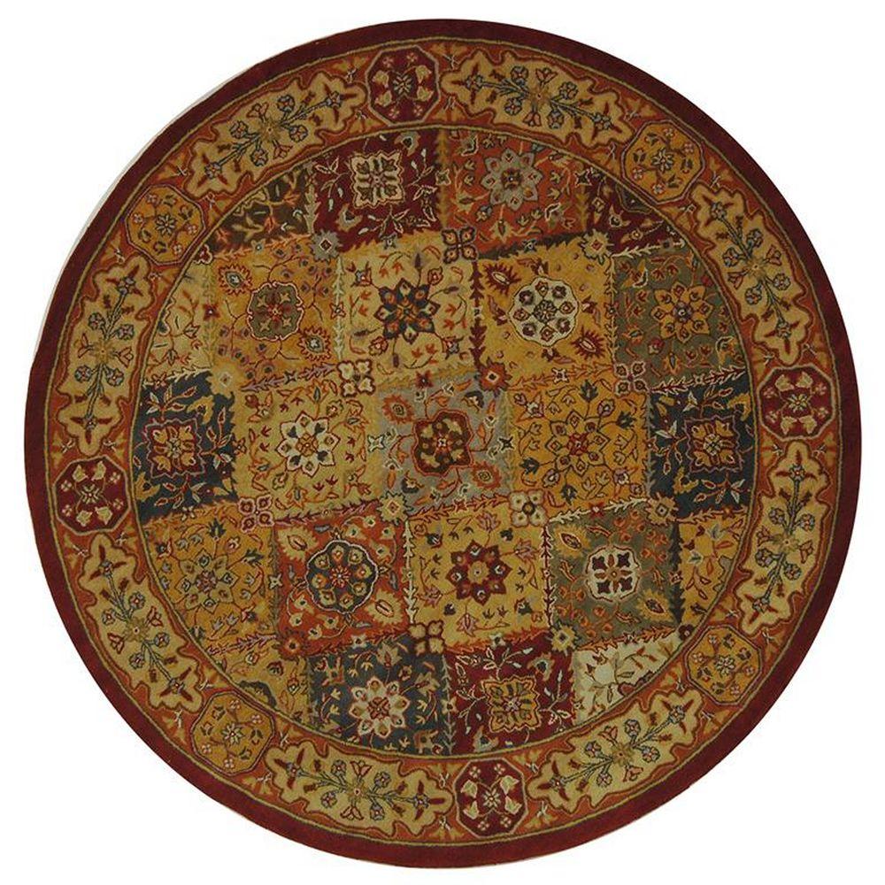 Safavieh Heritage Multi 8 ft. x 8 ft. Round Area Rug-HG512A-8R - The ...