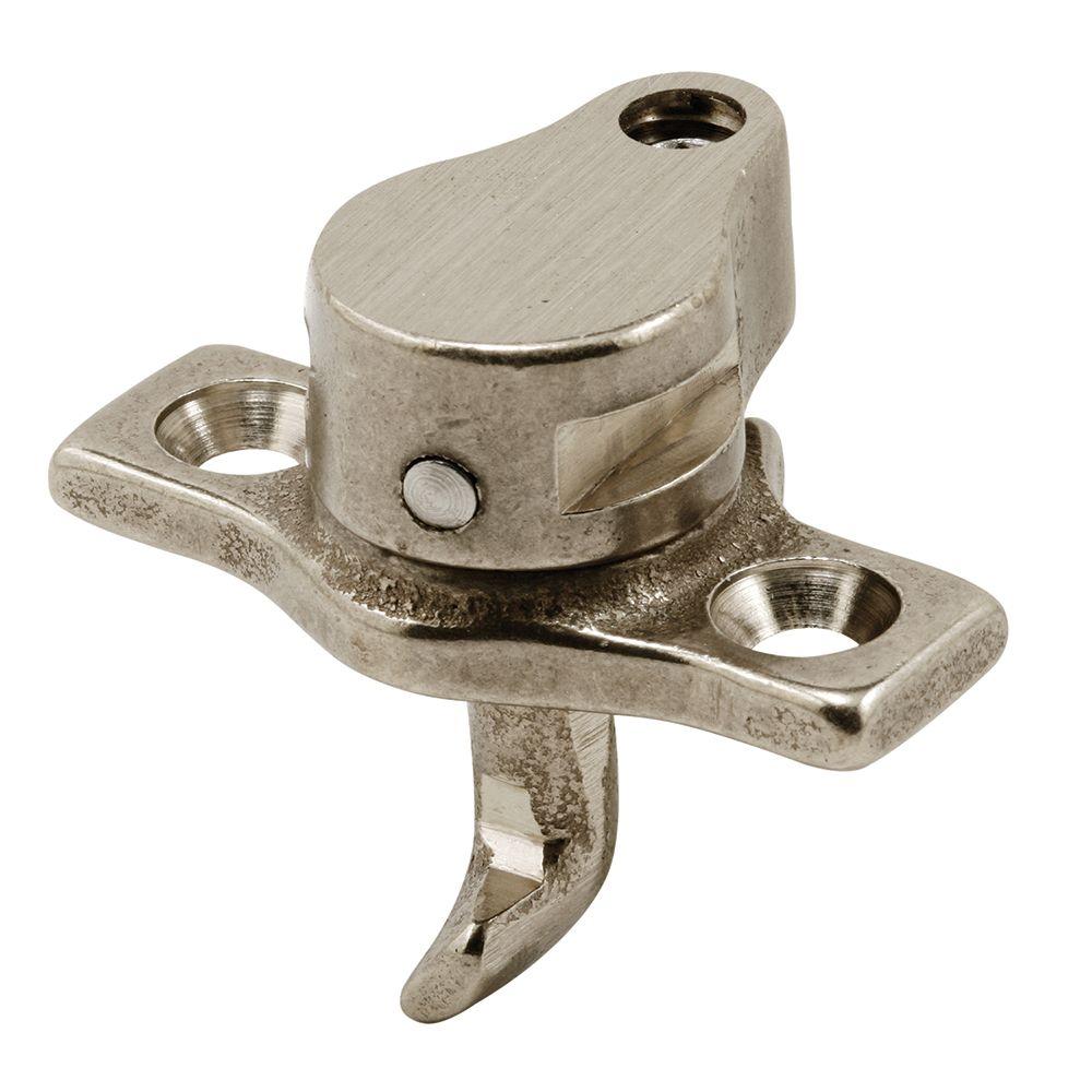 PrimeLine Satin Nickel Casement Window LockH 4158 The Home Depot