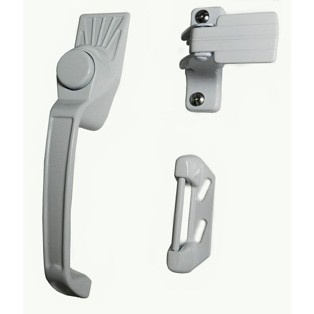 Barton Kramer Aluminum White Screen Door Handle Set Latches327W The