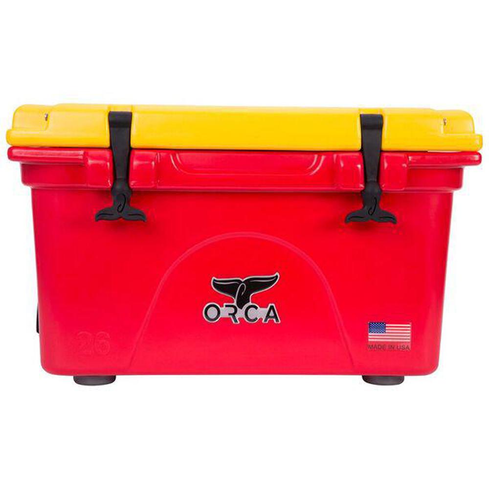 ORCA 26QT PURPLE AND GOLD COOLER LOGO COOLER LIFETIME WARRANTY