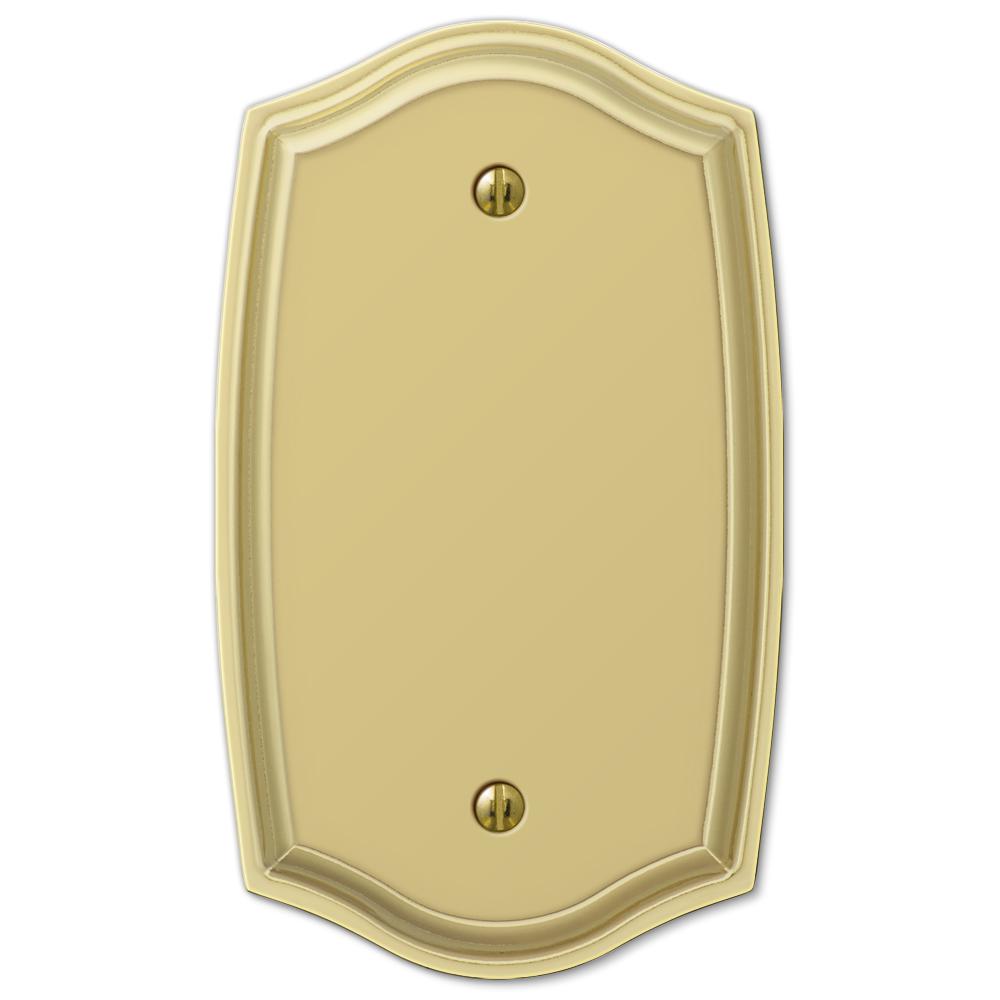 Amerelle Sonoma 1Blank Wall Plate, Polished Brass159BBR The Home Depot