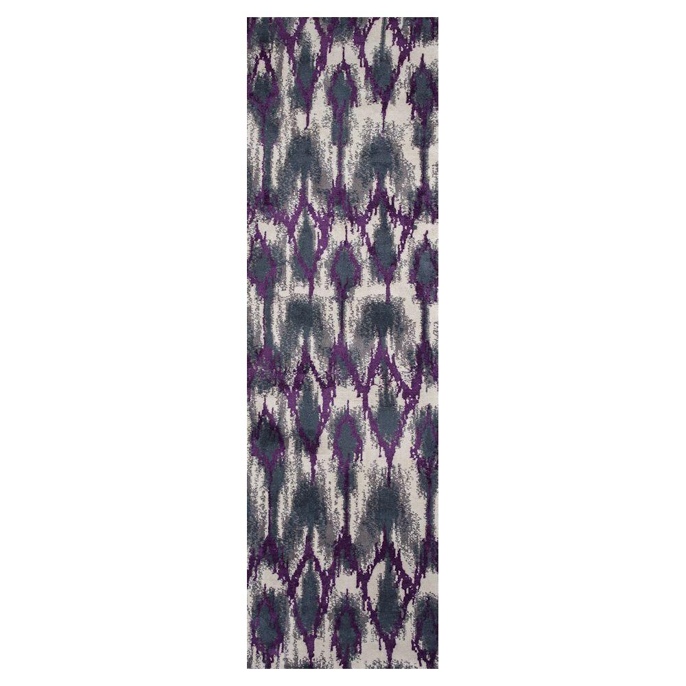 Kas Rugs Fashion Forward Grey 2 Ft X 8 Runner Rug Runner Rug