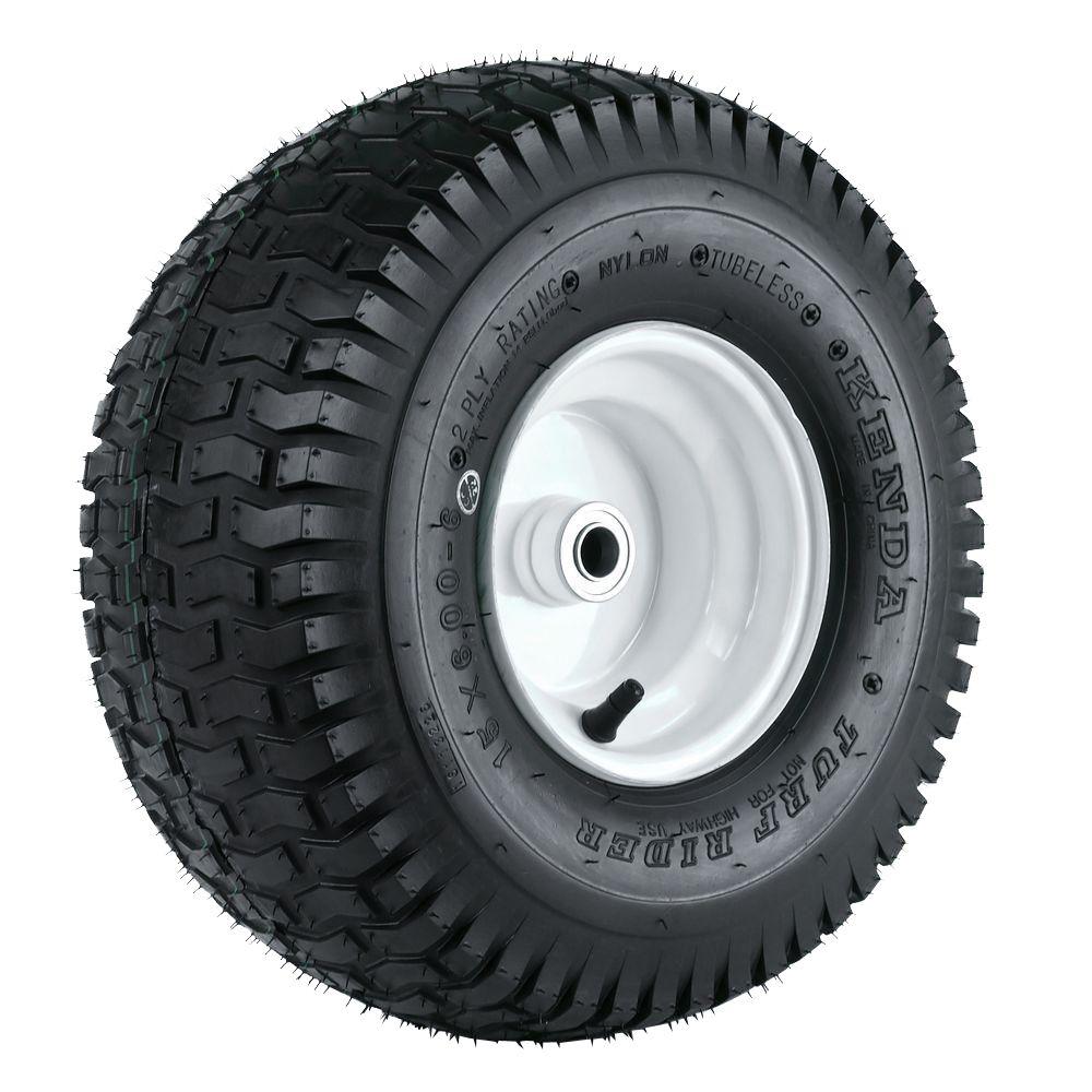 Martin Wheel K358 15X600-6 Tire Mounted on 6 inch Wheel with 3-1/4 inch Hub and... by Martin Wheel