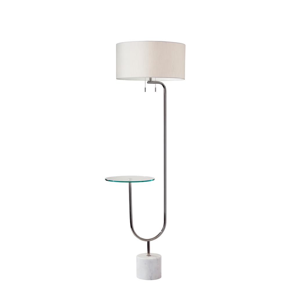 Adesso Sloan 65 In Nickel Floor Lamp