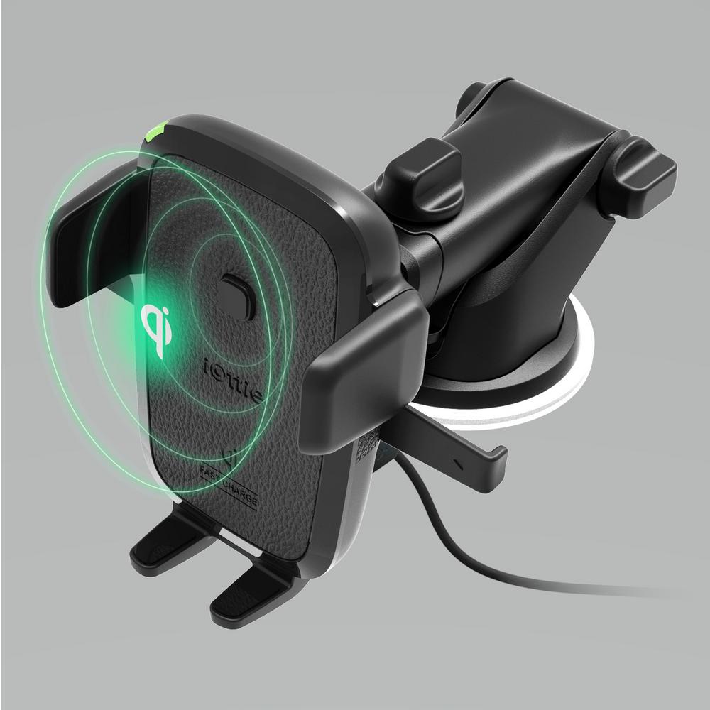 iottie easy one touch wireless fast charge dash and windshield mount
