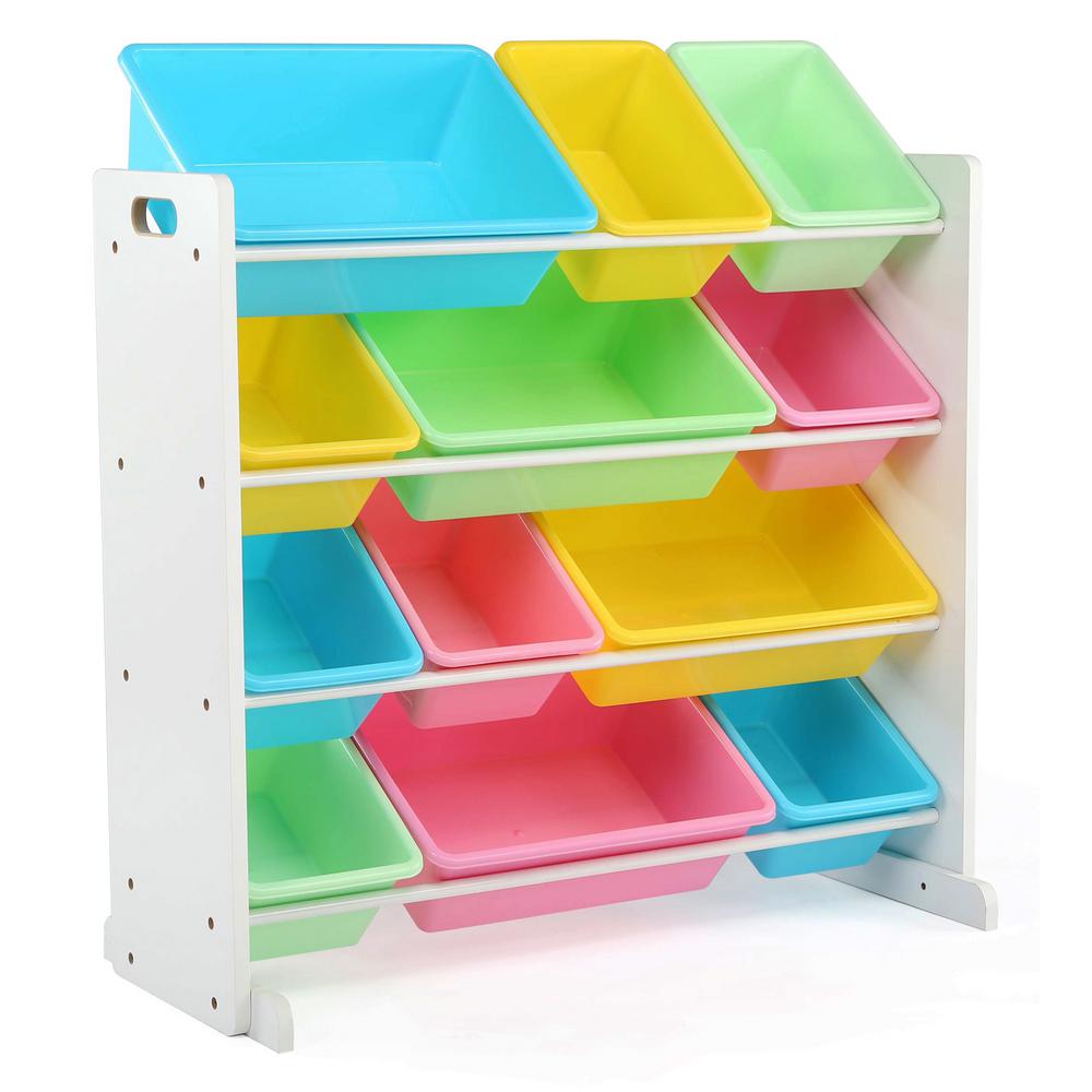 pastel toy bin organizer