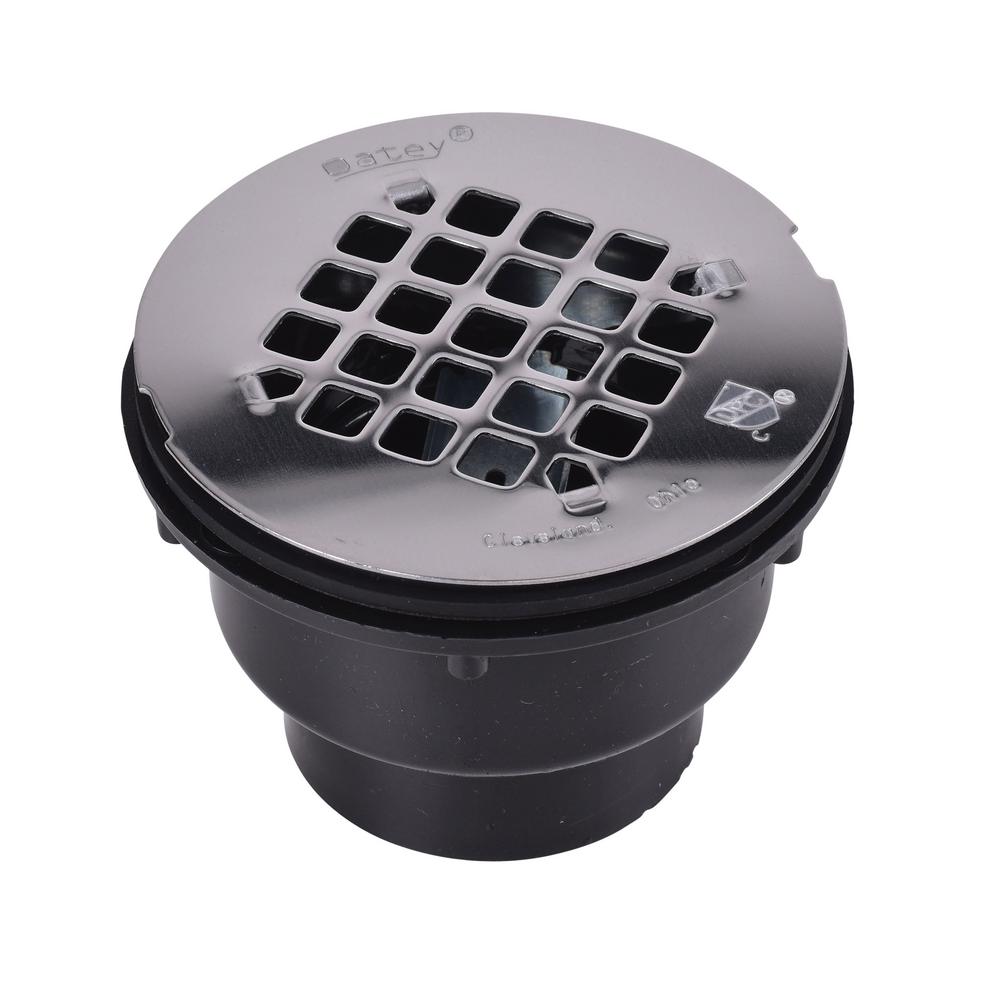 Oatey Round Black Abs Shower Drain With 4 1 4 In Round Snap In Stainless Steel Drain Cover 420442 The Home Depot,How To Make Beaded Bracelets With Wire