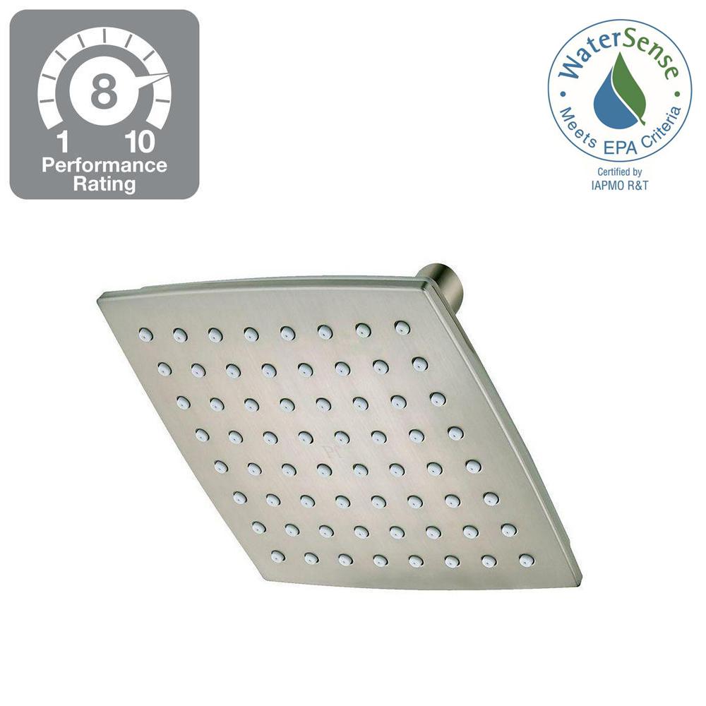 Pfister Venturi 1 Spray 6 In Fixed Showerhead Brushed Nickel 015 Pfister Venturi 1 Spray 6 In Fixed Showerhead Brushed Nickel