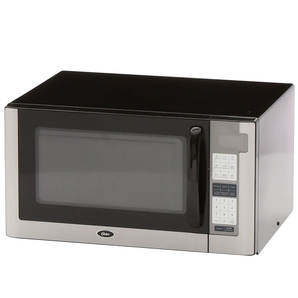 Oster Clock Countertop Microwaves The Home Depot 1200 Watt Countertop Microwave In Black
