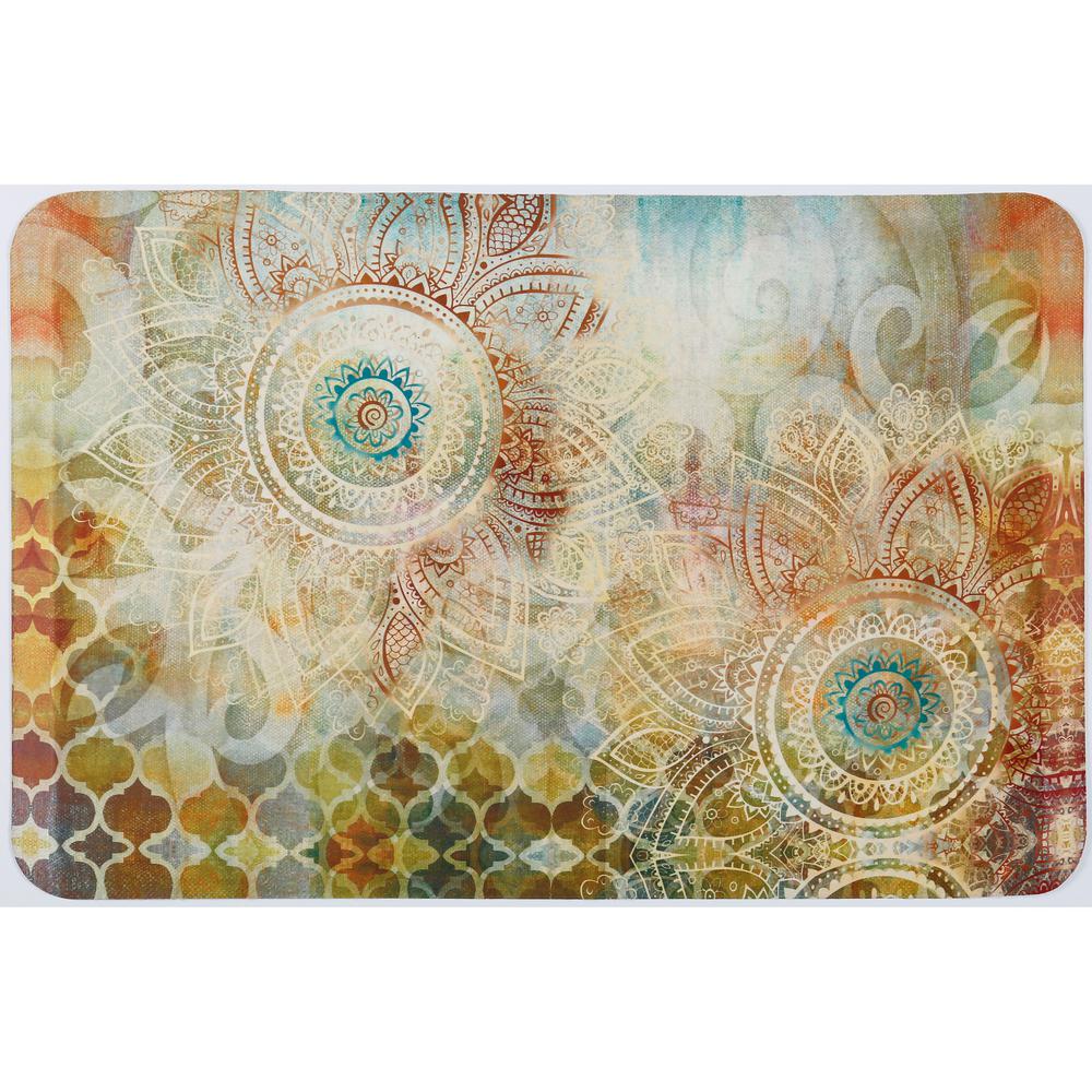 Mohawk Home Caffe Latte Primary 20 In X 45 In Accent Kitchen Rug 250607 The Home Depot
