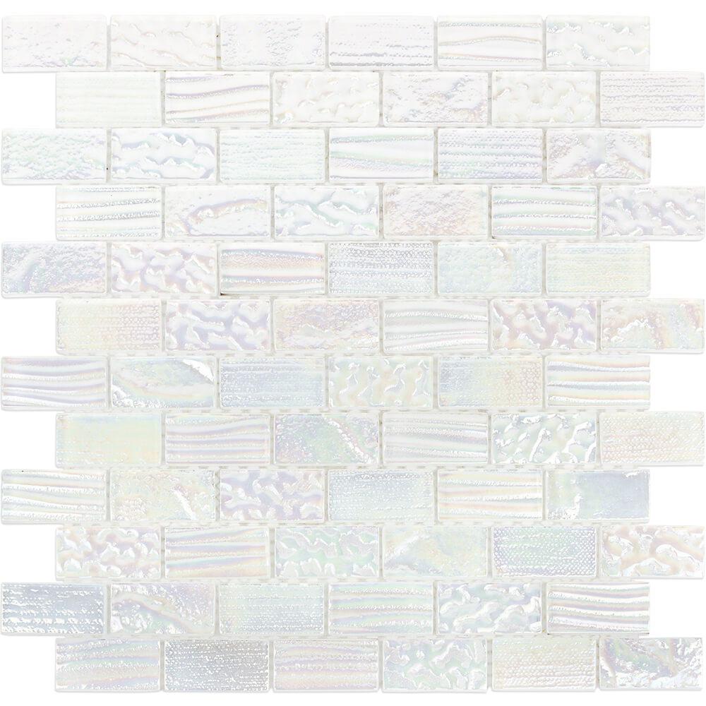 Ivy Hill Tile Marina Iridescent Bricks White Glass Mosaic Wall 3 In X 6 Sample Marbrkwhtsmp The Home Depot - Iridescent Mosaic Wall Tiles Ivy Hill Tile Marina Iridescent Bricks White Glass Mosaic Wall 3 In X 6 Sample Marbrkwhtsmp The Home Depot - Iridescent Mosaic Wall Tiles