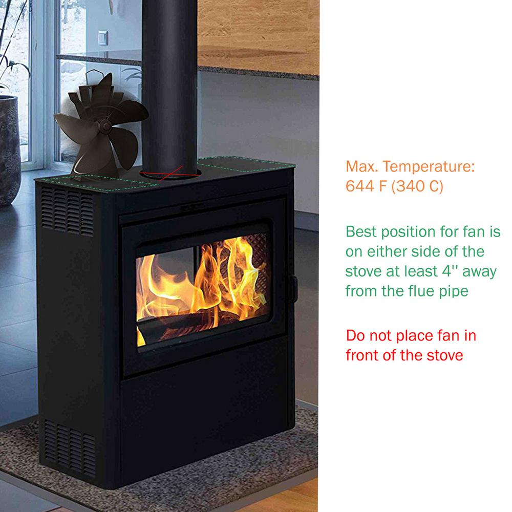 4 Blade Heat Powered Stove Fan For Wood Log And Pellet Burners To Circulate Warm Air Silent Operation 547054nhm The Home Depot - Silent Flame Fireplace Insert 4 Blade Heat Powered Stove Fan For Wood Log And Pellet Burners To Circulate Warm Air Silent Operation 547054nhm The Home Depot - Silent Flame Fireplace Insert