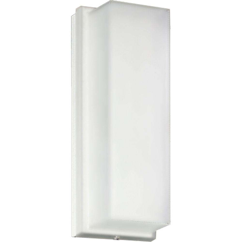 Progress Lighting Hard-Nox Collection 1-Light Outdoor White Wall Lantern Sconce