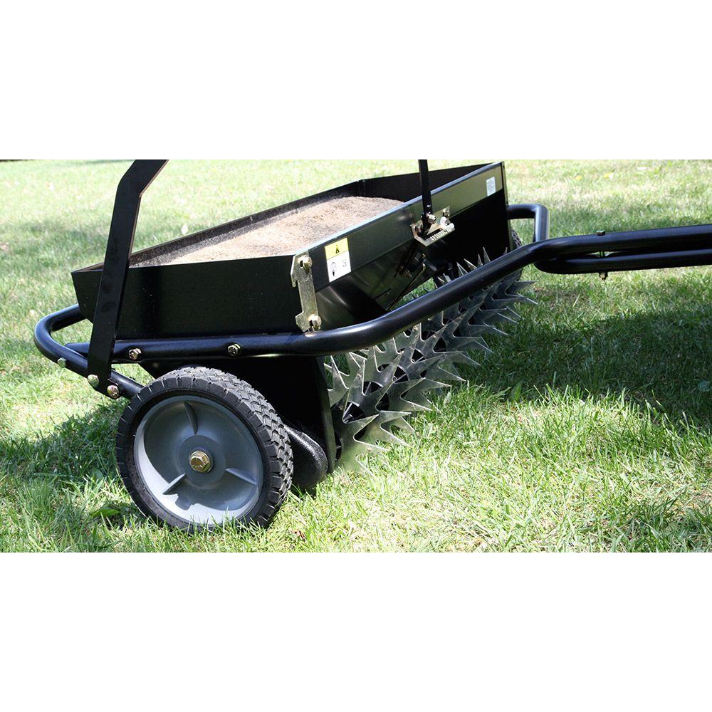 Tow Behind Aerator Spreader Combination 40 in. Lawn Steel Frame *NEW ...