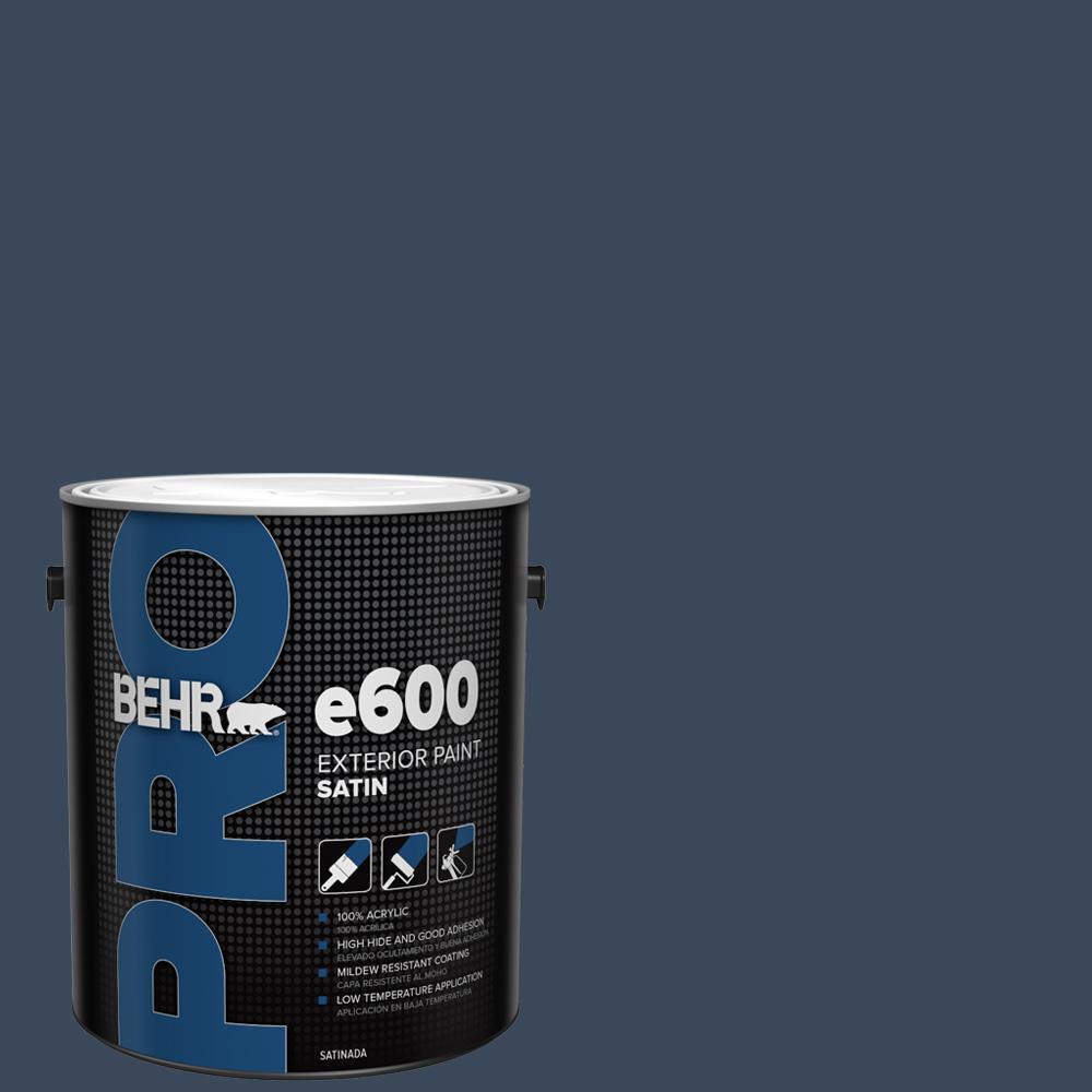 BEHR PRO 1 gal. M5007 Very Navy Satin Enamel Exterior PaintPR64301