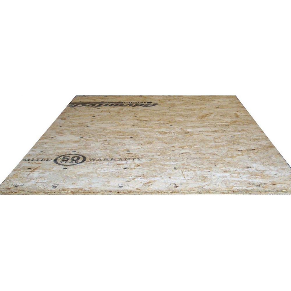 Advantech 23 32 In X 4 Ft X 8 Ft Tongue And Groove Aspen Osb Underlayment Panel 1012405 The Home Depot