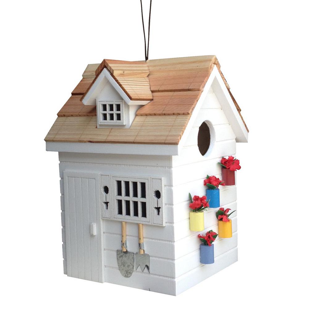 Home Bazaar Potting Shed BirdhouseHB9504WS The Home Depot