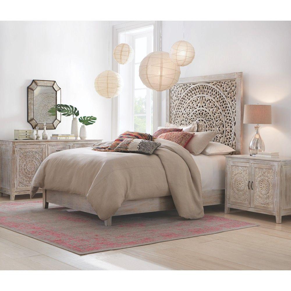 Home Decorators Collection Chennai White Wash King Platform Bed Home Decorators Collection Chennai White Wash King Platform Bed 9467810410 The Depot