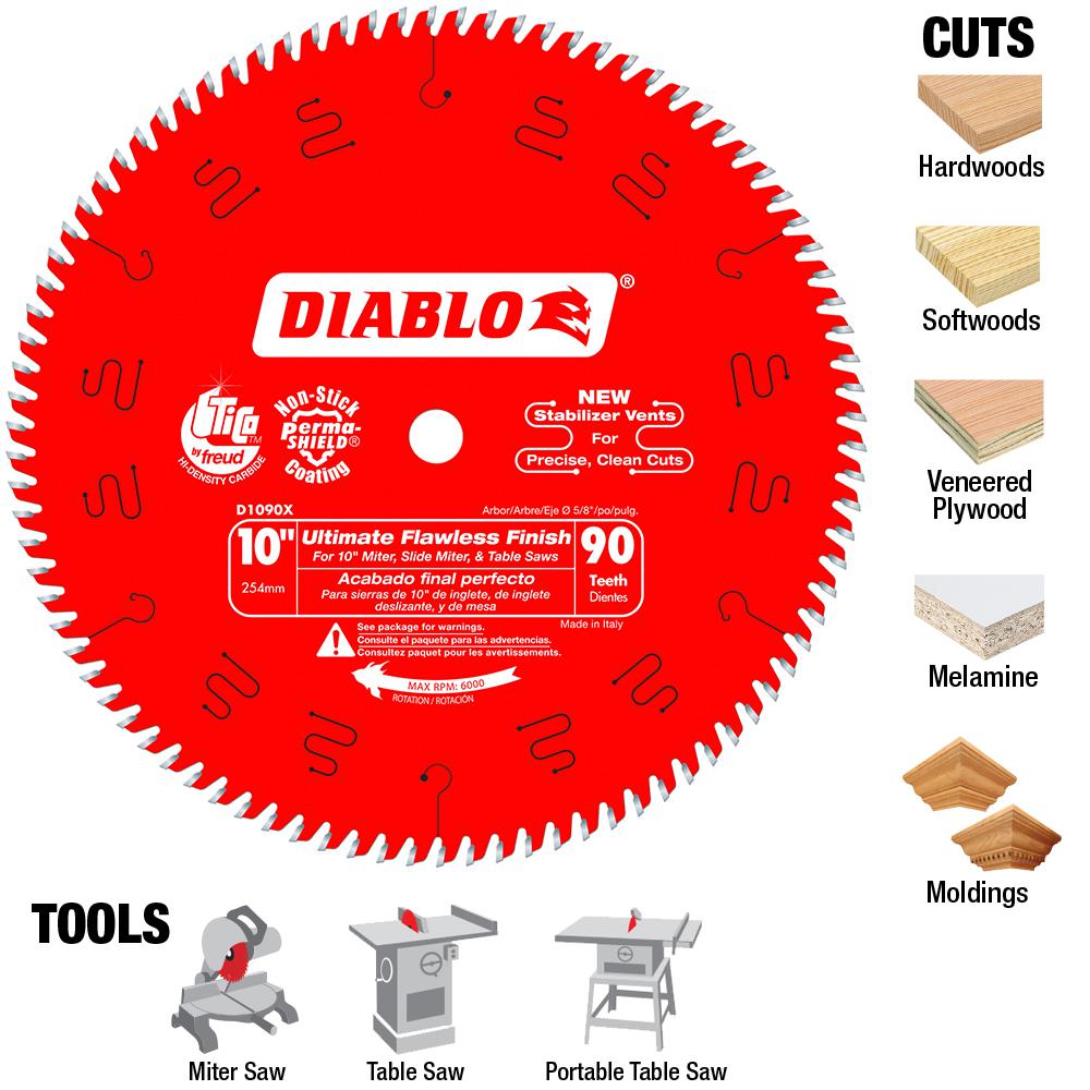 Diablo 10 in. x 72Tooth Material Cutting Saw Blade