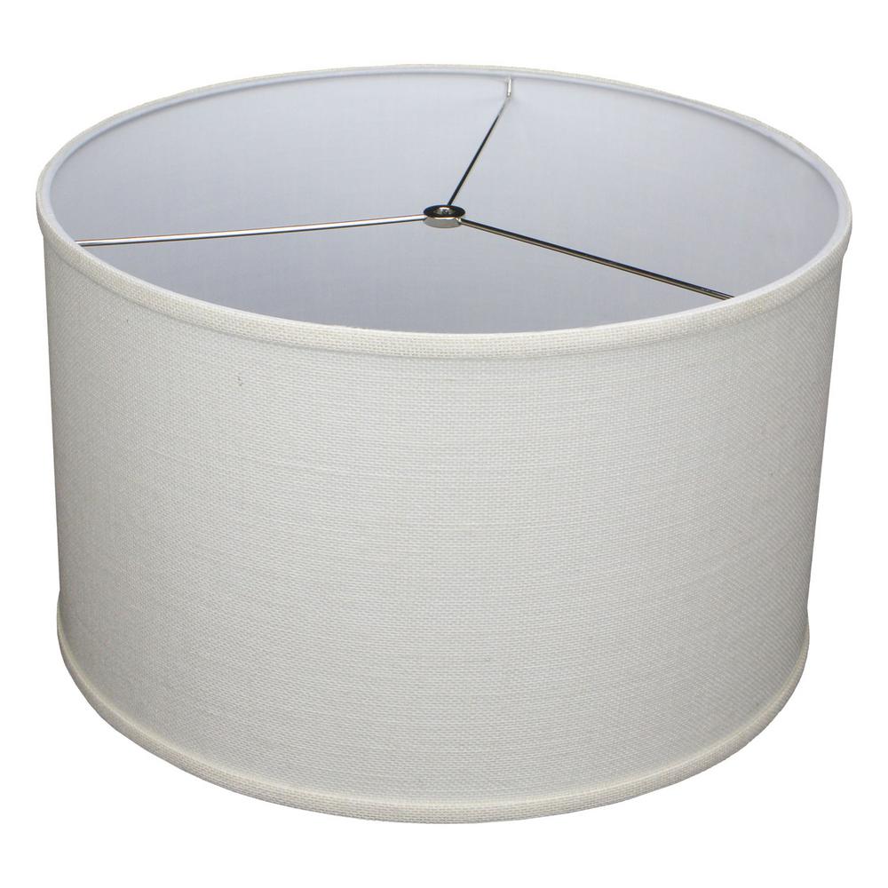 off white drum lamp shade