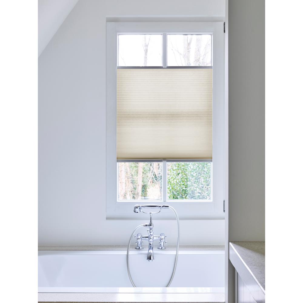 cellular shades filtering cordless shade coulisse cocoon fabric beige width cut living depot window homedepot