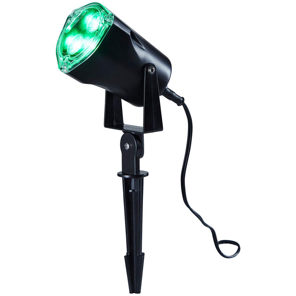 Home Accents Holiday Green Led Spotlight Tyy2111 1815gr The Depot Home Accents Holiday Green Led Spotlight