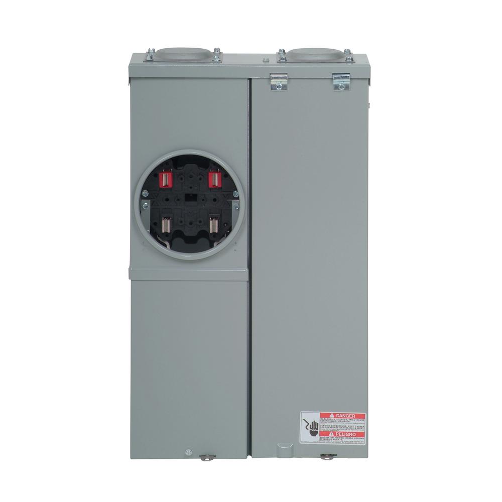 Eaton 100 Amp 12Space 24Circuit BR Type Main Breaker Meter Breaker Solar EUSERC