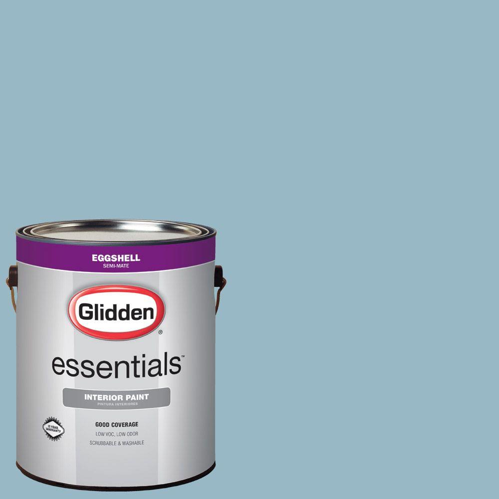 Glidden Essentials 1 Gal Hdgb50 Soft Rococo Blue Eggshell Interior Hdgb50 Soft Rococo Blue Eggshell Interior Paint