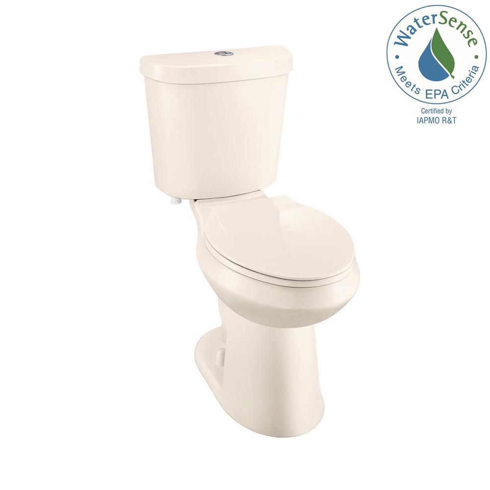 Glacier Bay 2piece 1.1 GPF/1.6 GPF High Efficiency Dual Flush