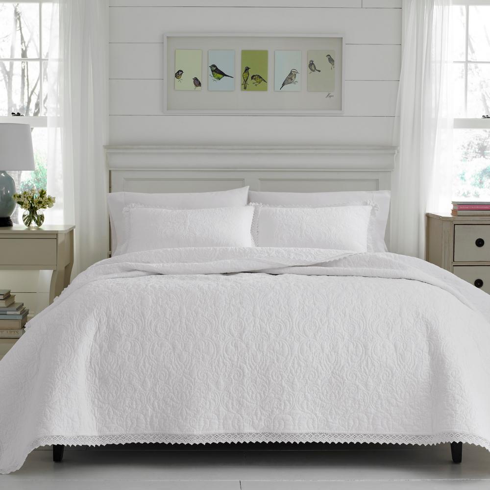 UPC 883893542471 product image for Heirloom Crotchet Grey 3-Piece Full/Queen Quilt Sets | upcitemdb.com