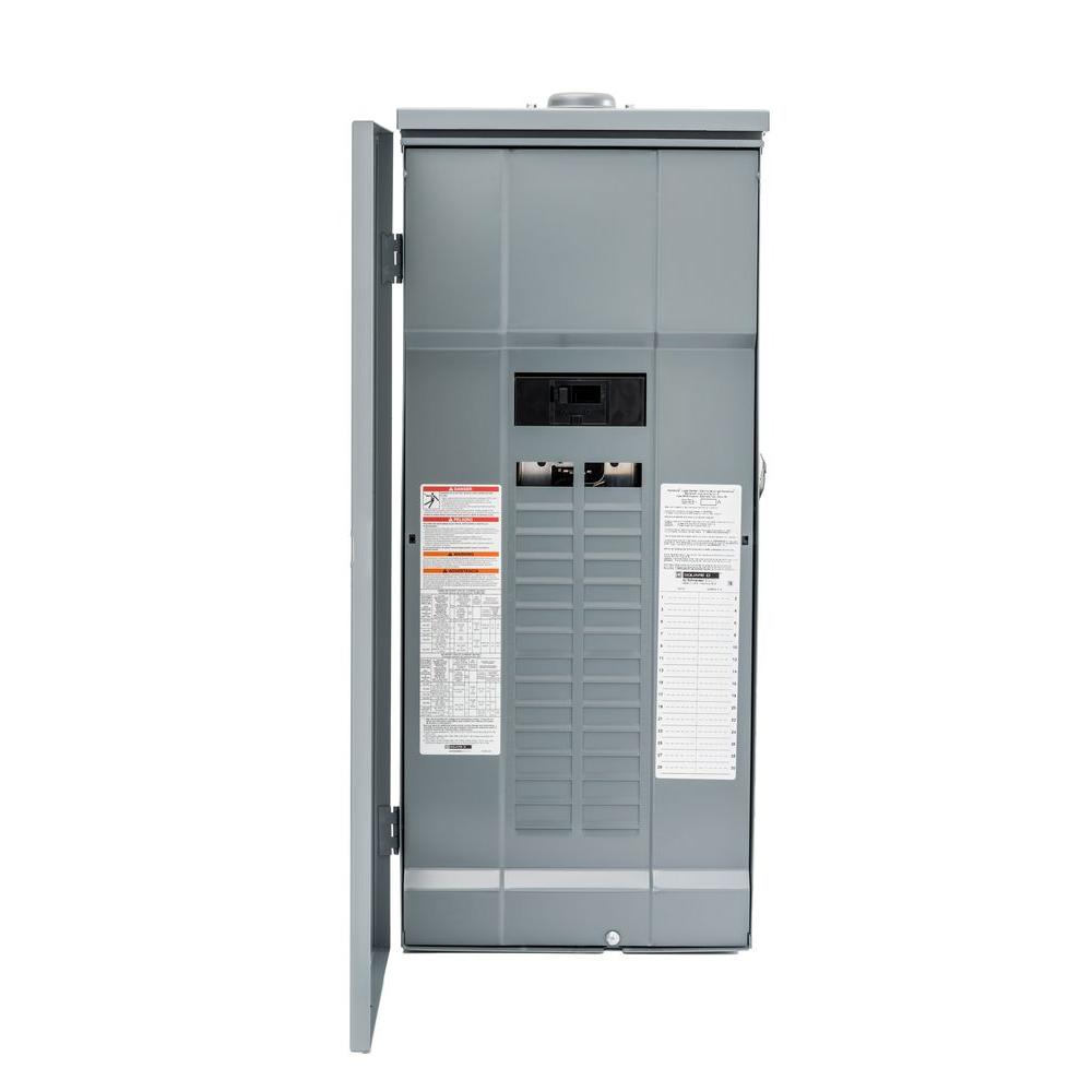 Square D Homeline 150 Amp 30Space 60Circuit Outdoor Main Breaker Plug