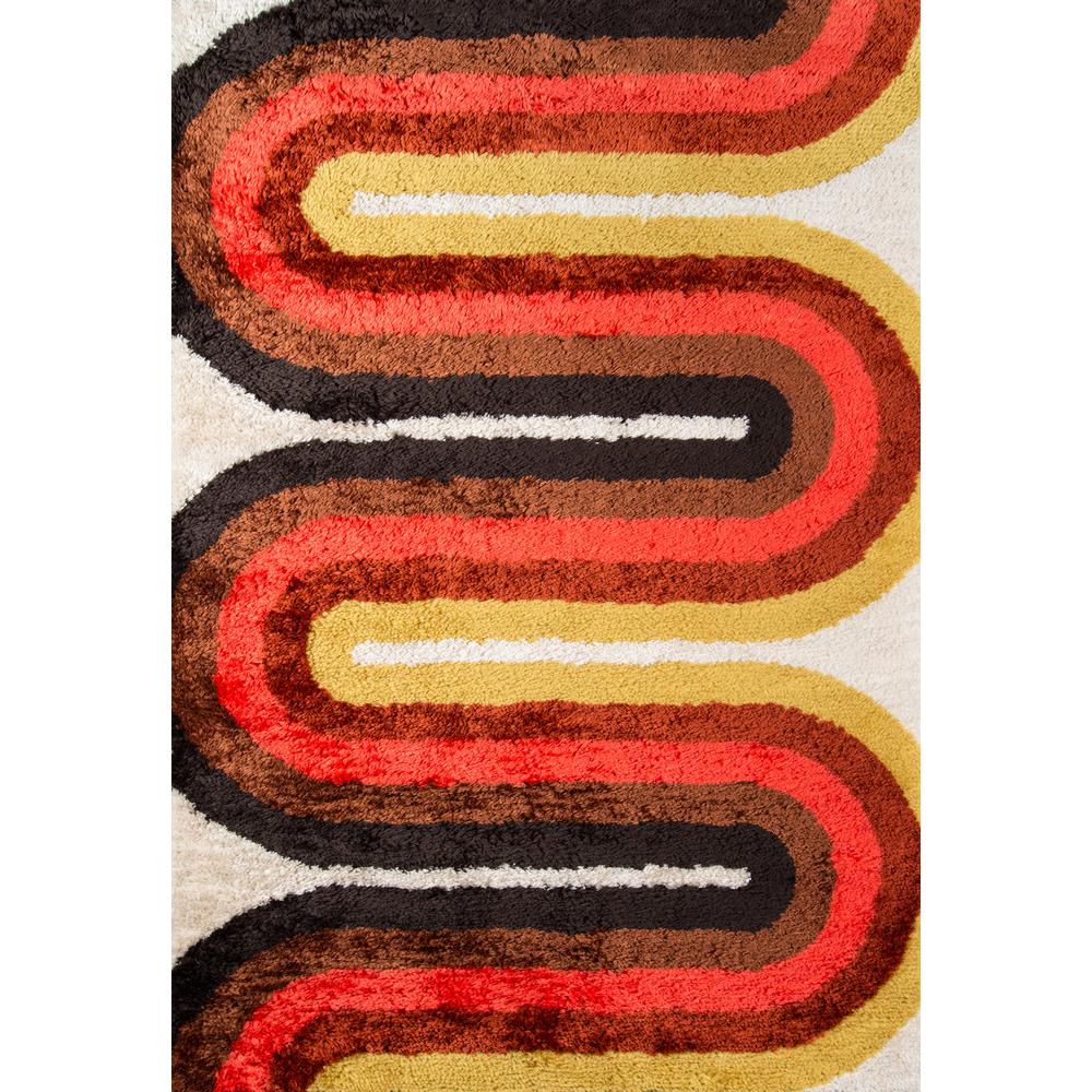 Retro Wave Red 8 Ft X 10 Indoor Area Rug Retroret 2red7696 Indoor Area Rug