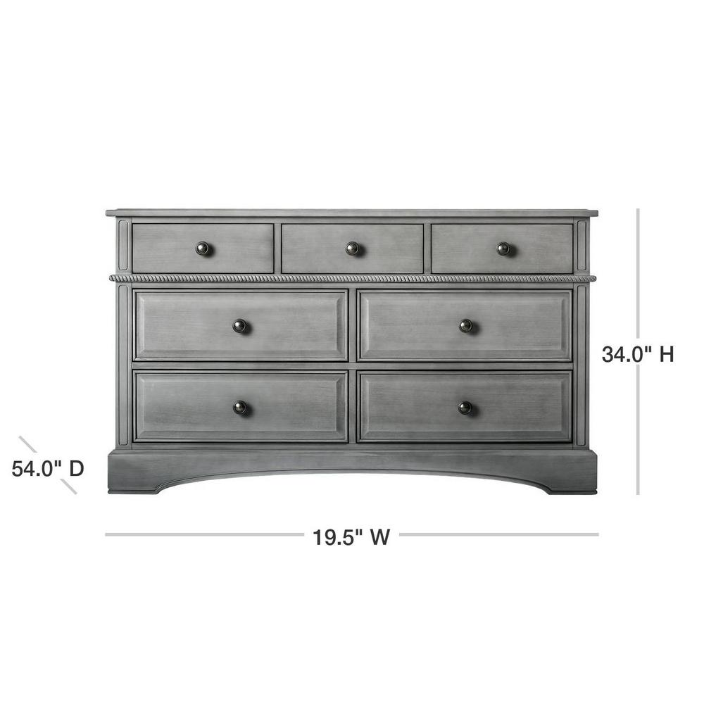 evolur storm grey dresser