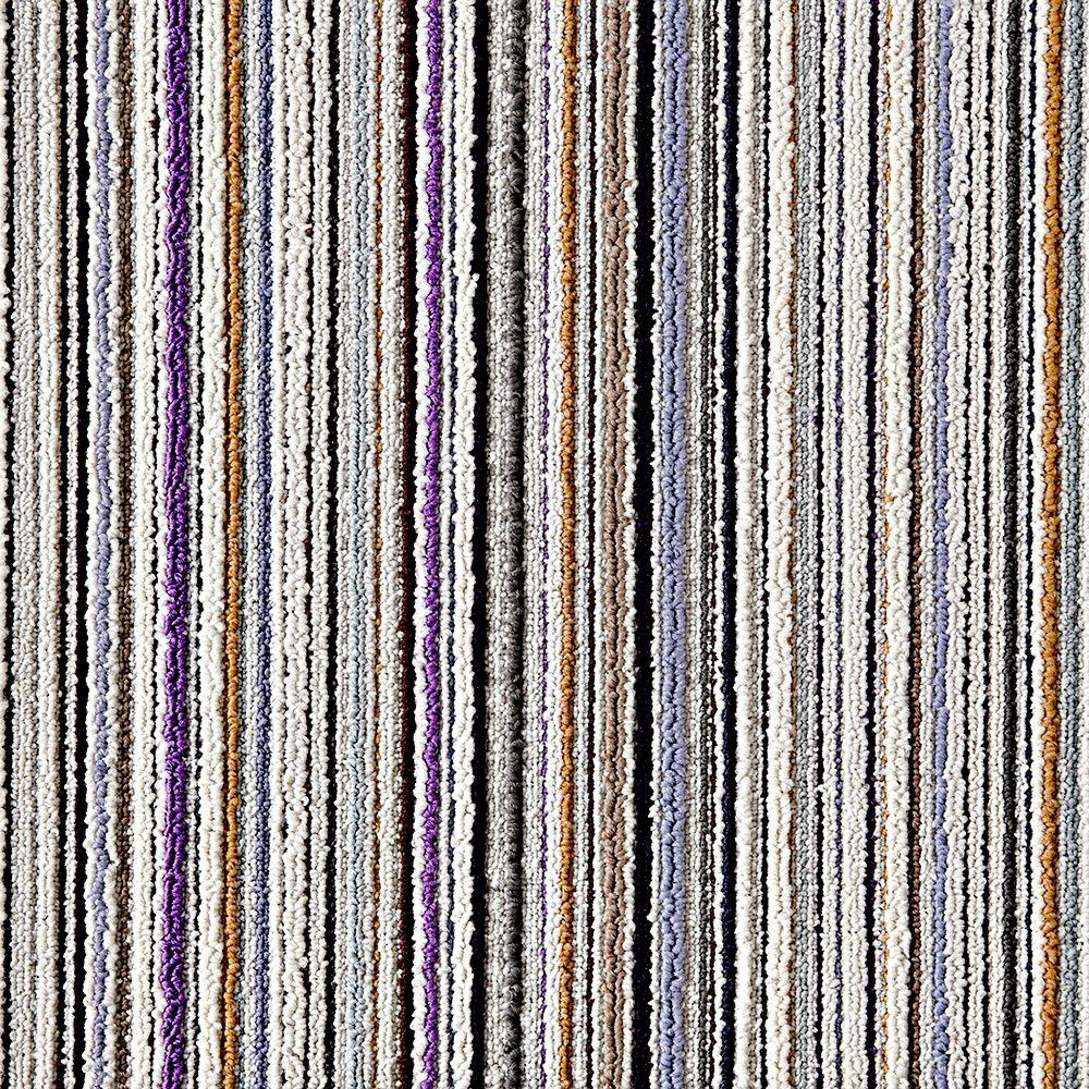 FLOR Like Minded Purple 19.7 in. x 19.7 in. Carpet Tile (6 Tiles/Case