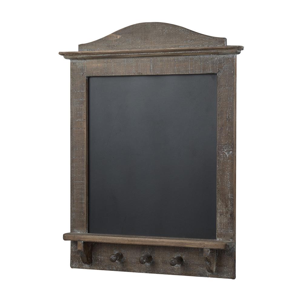 25 In X 18 Message Board With Coat Hooks Wall Hanging