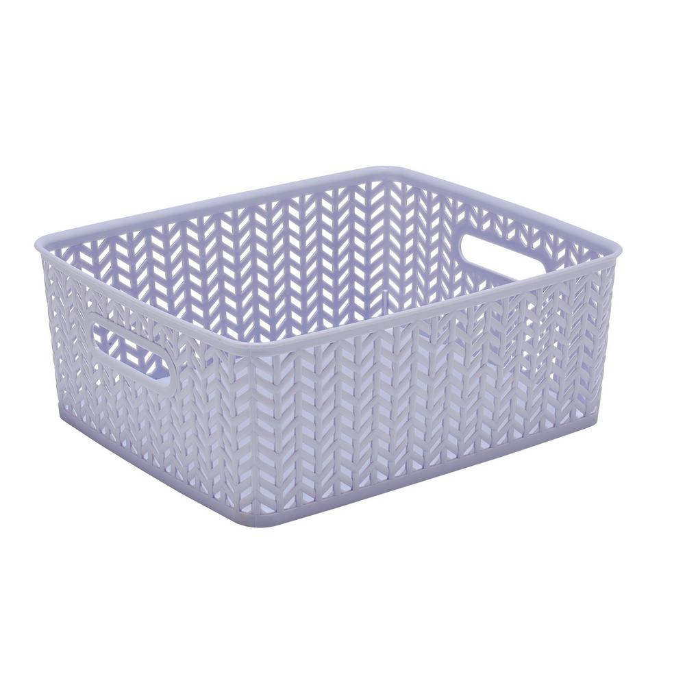 Purple Fabric Bins & Baskets Cube Storage & Accessories The